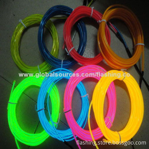 High brightness wonderful long lifespan colorful EL wire
